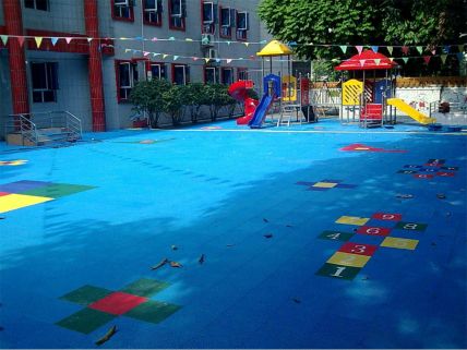 懸浮拼裝地板效果